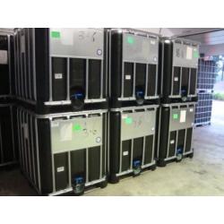 Zwarte ibc containers van 1000 L ( Tonnen,Vaten )