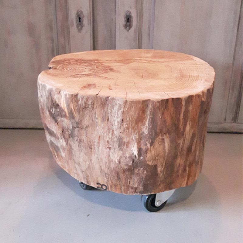 Boomstam bijzettafel eikenhout