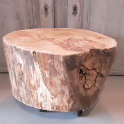 Boomstam bijzettafel eikenhout