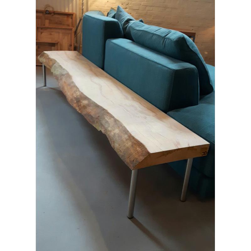 Multifunctionele boomstam sidetable van Beukenhout