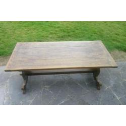 Antieke vlaamse eiken tafel