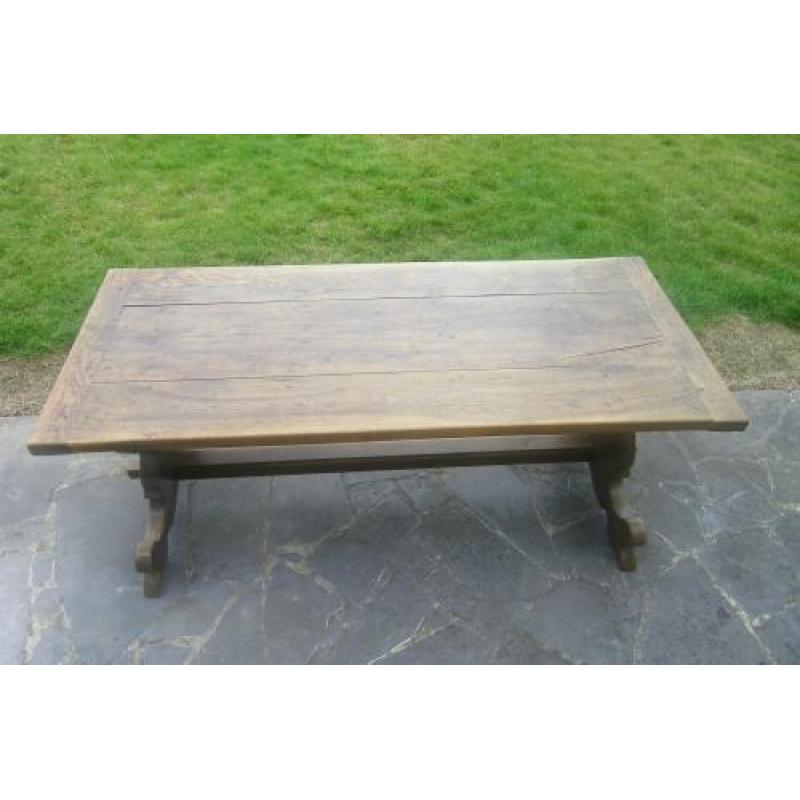 Antieke vlaamse eiken tafel