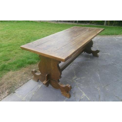 Antieke vlaamse eiken tafel
