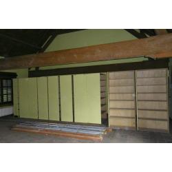 Houten bibliotheekkasten