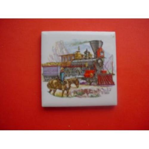 Wandtegel van Stashuis Middelburg anno 1850  van aardewerk van plateelbakkerij Schoonhoven Holland haakje aan de achterkant 15 x 15 cm 