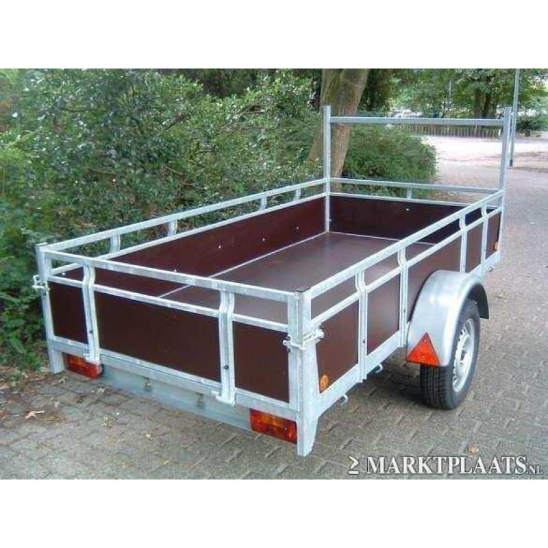 Gratis DEKZEIL bij nieuwe ongeremde aanhangwagen !  Auto onderdelen en diversen > Aanhangers Kenmerken: Conditie: Nieuw Levering: Ophalen of Verzende