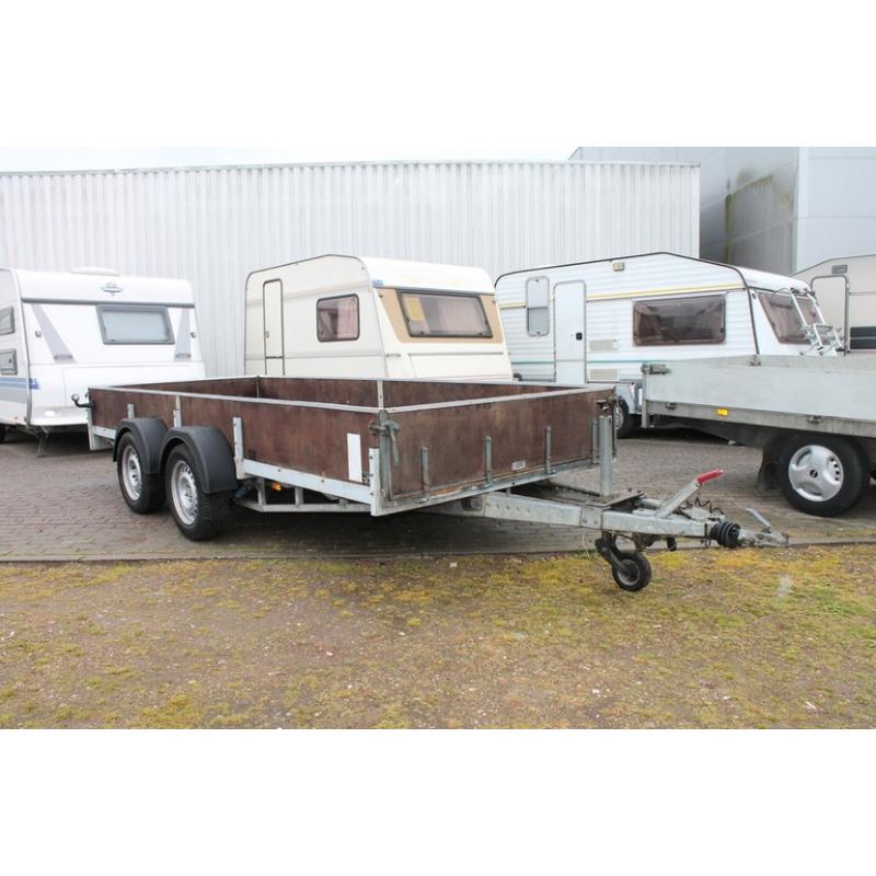 aanhangwagen   te koop aanhangwagen afm 2.05x 1.19 torsie-as geveerd geen rem goede traanplaatvloer!!!  