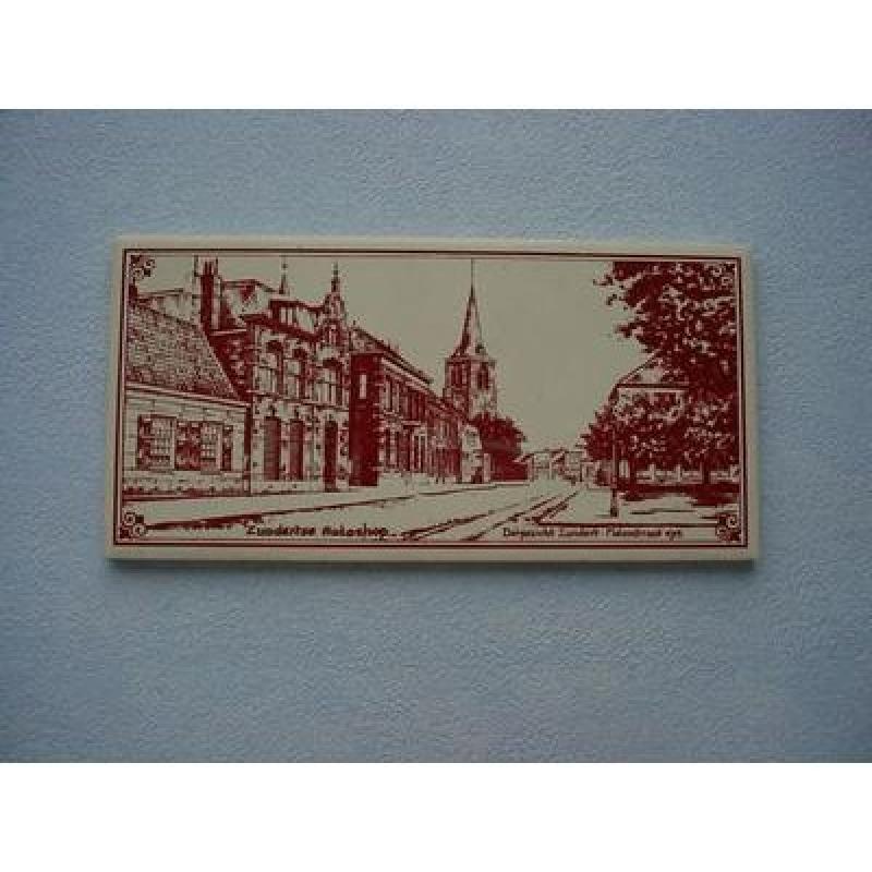Tegeltje nr 6 Blauw Molen  7,5 x 7,5 cm Porto K.K. Nederland 0,78 in goede staat