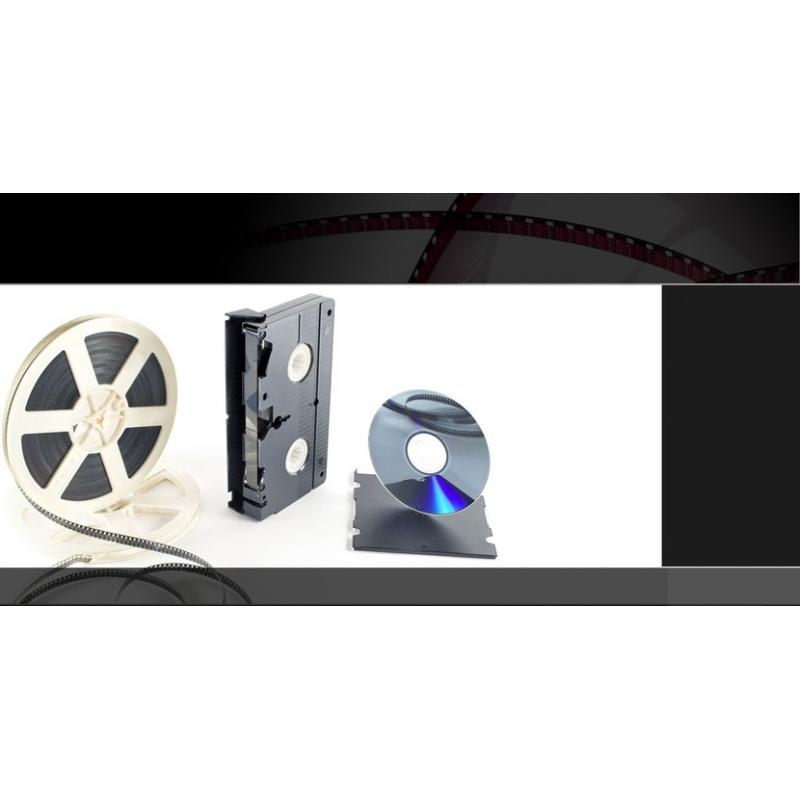 Uw oude 8-mm smalfilm, alle soorten tape's of dia's op DVD   Na de opkomst van video zijn de oude smalfilms heel vaak in een schoenendoos naar de zolder verdwen