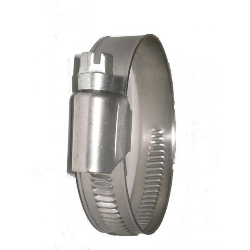 Slangklem 38-50 mm RVS 316 per 10 nu 6.40 euro   Slangklem 38-50 mm RVS 316 normaal 12.80 ? nu 6.40 ? per 10 stuks. Wegens opruiming magazijn geven