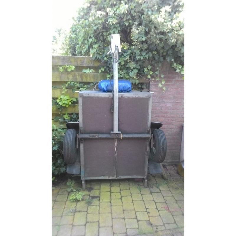ANSSEMS VS 2000 3X130 2TONNER NU 750EX DEALER ONDERHOUDE   BINNENGEKOMEN 1 ANSSEMS VS 2000 BAKWAGEN BAKMAAT 3 X 130 GOED HOUTWERK 4 NIEUWE 8 PLY