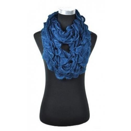 Col sjaal fel blauw 76142L   Fel blauwe col sjaal. Materiaal: 100% Acryl Kleur: Fel blauw Lengte: 65,0 cm Breedte: 30,0 cm Verk