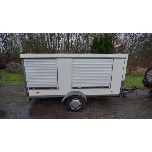 reclame aanhanger   te koop reclame aanhangers van 300 l 200 h met een as van 750 kg en een stalenlichtbak en verlichti