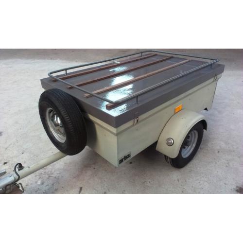 leuke bagagewagen   net opgeknapte bagagewagen met reservewiel 