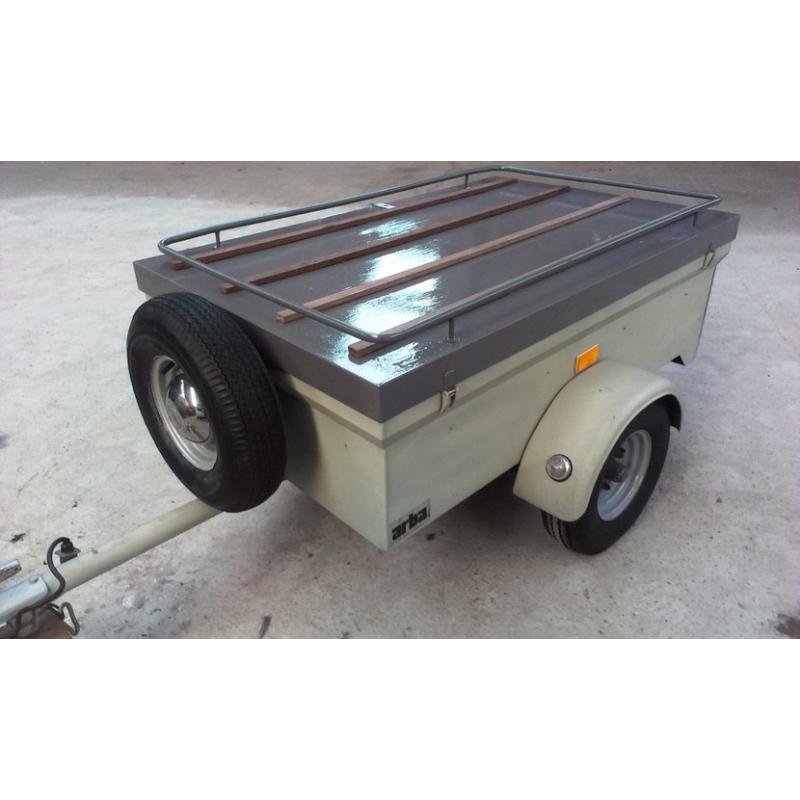 leuke bagagewagen   net opgeknapte bagagewagen met reservewiel 