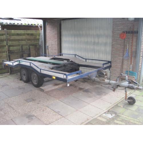 Ifor Williams BV105 Aanhangwagen VERKOCHT   Gesloten Aanhangwagen Merk Ifor Williams LxBxH=300x150x180cm Klep / deuren combi achter Spitse p
