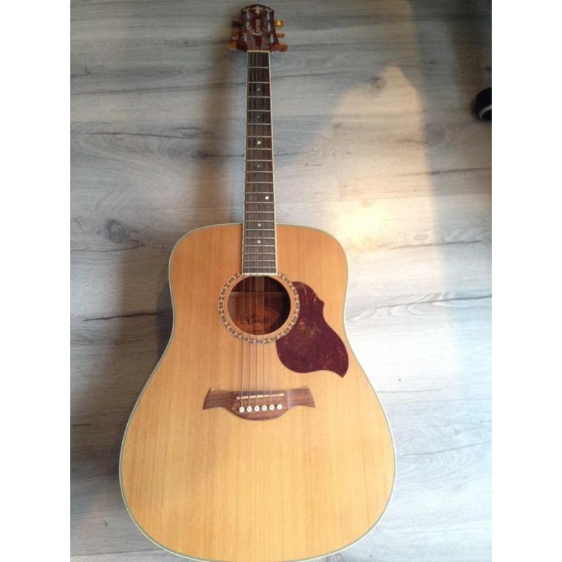 ARIA Western Gitaar   ARIA kwaliteits vintage Japanse Western gitaar uit de '70s, heeft een mooi warm vol geluid.  