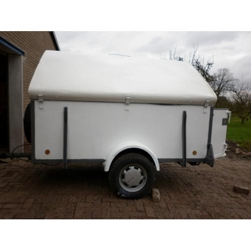 onderhoudsvrije aluminium aanhanger   Aluminium aanhangwagen ondehouds vrij chassis gegalvaniseerd borden rondom aluminium binnenwerk