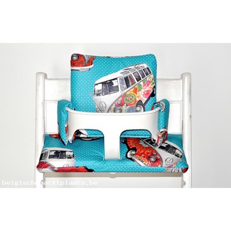 Stokke stoelverkleiner kussen voor tripp trapp kinderstoel Retro VWbus