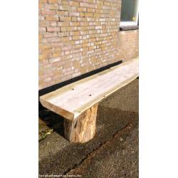 Robuuste boomstam tuinbank 