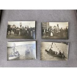 ZOEKPLAATJE 16 fotokaarten Maritime ca. 1925