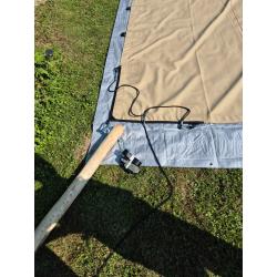 Stretchtent doek 10,5x10 meter, Beige
