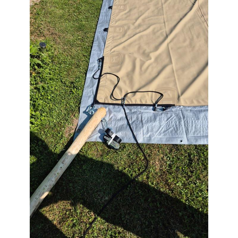 Stretchtent doek 7,5x5 meter, Beige