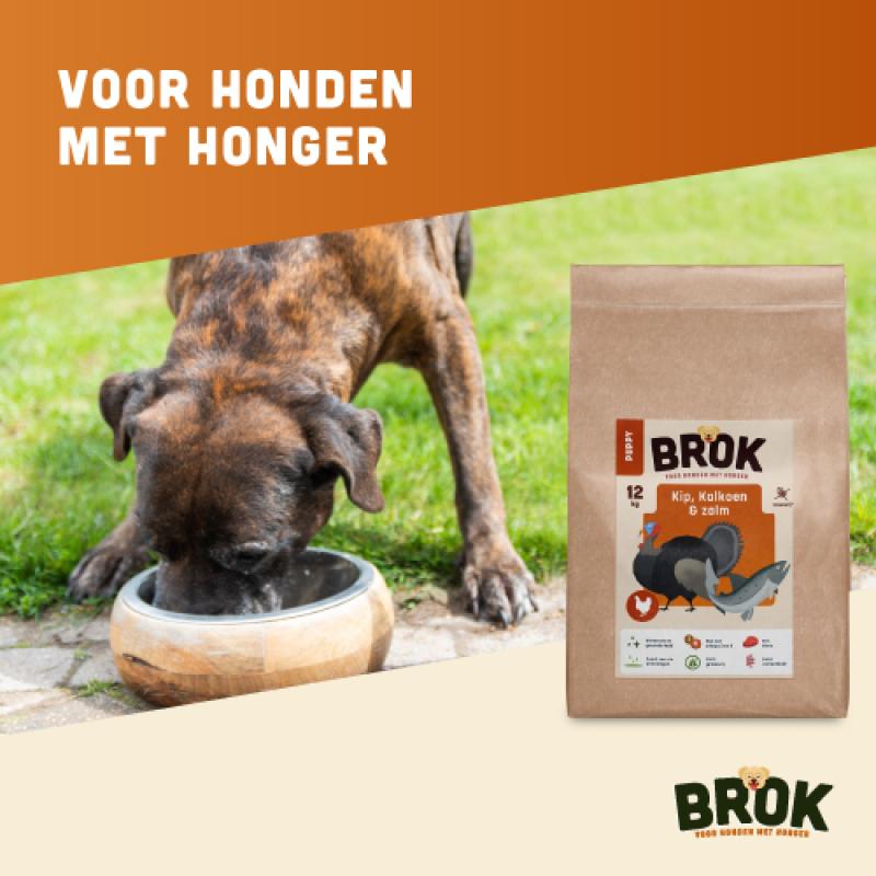 Graanvrije puppybrok van BROK - Kip, Kalkoen & Zalm