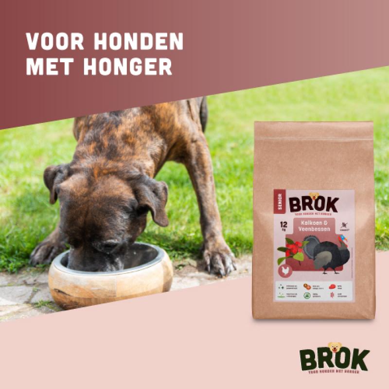 Graanvrije hondenbrokken van BROK - Kalkoen & Veenbessen