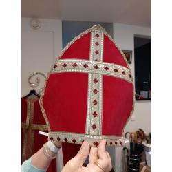 Sinterklaas en zwarte piet pak met toebehoren
