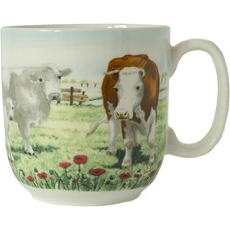Oorbekers Koe Wienes Farm servies