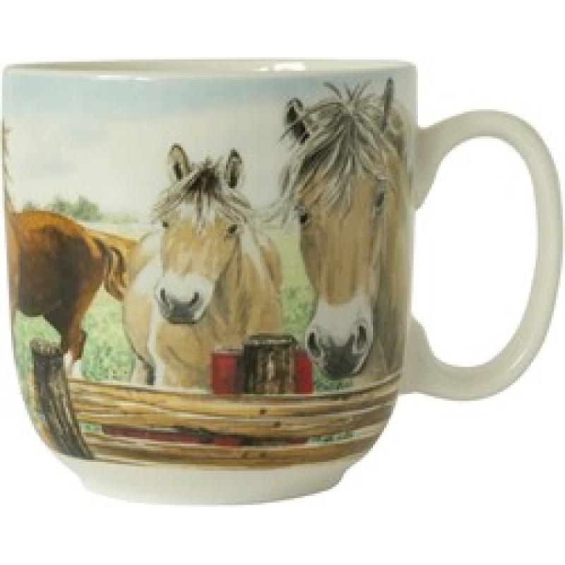Oorbekers Paard Wiebes Farm servies