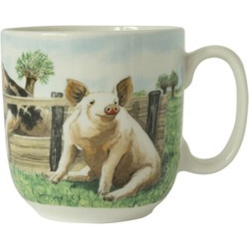 Oorbekers Varken Wiebes Farm servies