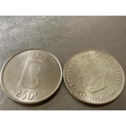 Zilveren Munt 250 BEF