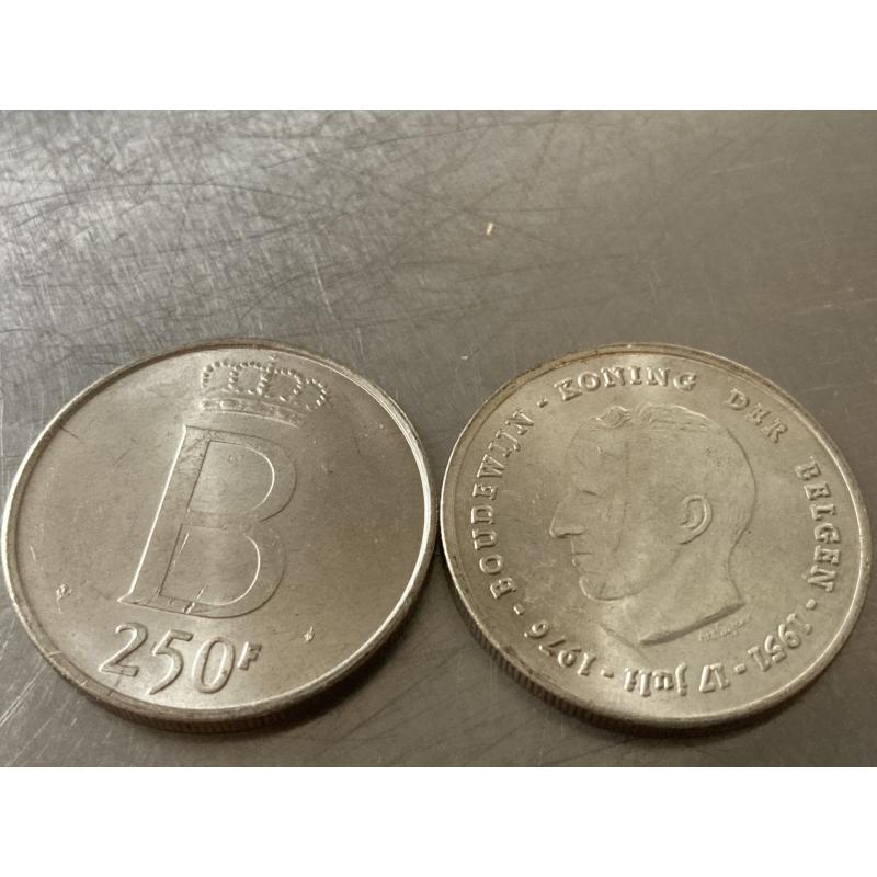 Zilveren Munt 250 BEF