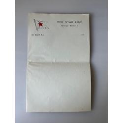 Red Star Line vintage briefpapier en enveloppe