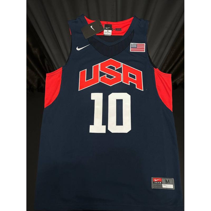 Kobe Bryant USA donkerblauw / rood Handgesigneerde Jersey PSA / DNA authenticatie