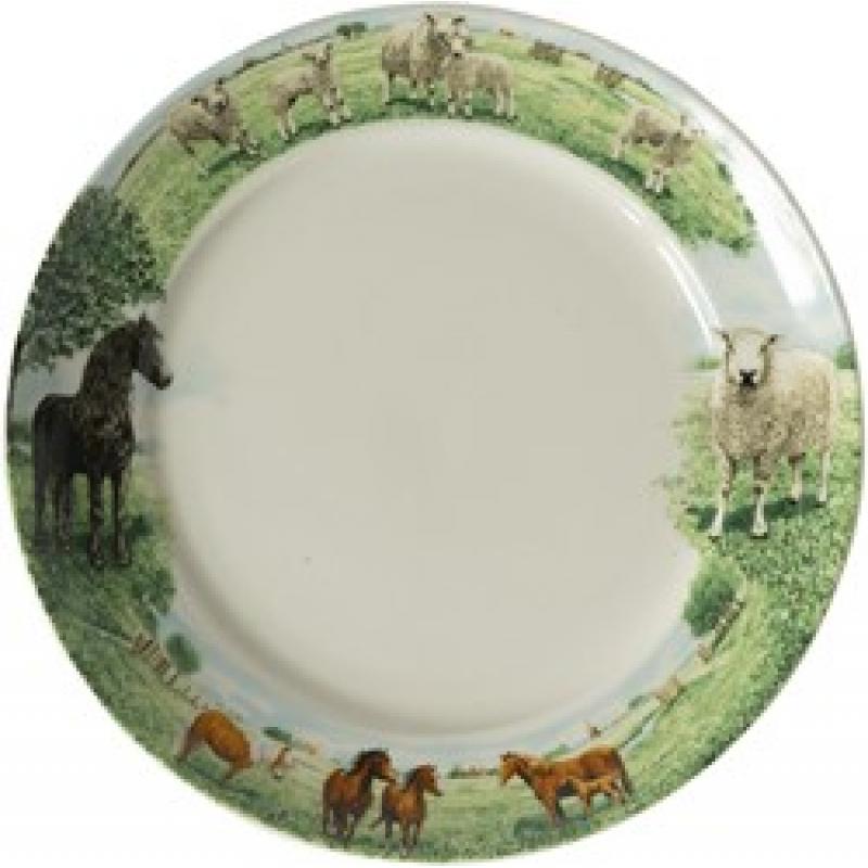 Ontbijtborden Paard - Schaap Wiebes Farm servies