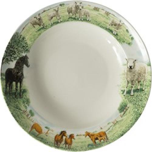 Diepe borden Paard - Schaap Wiebes Farm servies