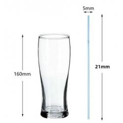 Plastic Buigrietjes - Plastic DrinkRietjes - Buigriet - Cocktailrietjes -200mm -5 mm - 100 stuks