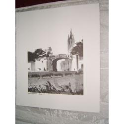 Tekening van Rijselse poort in Ieper