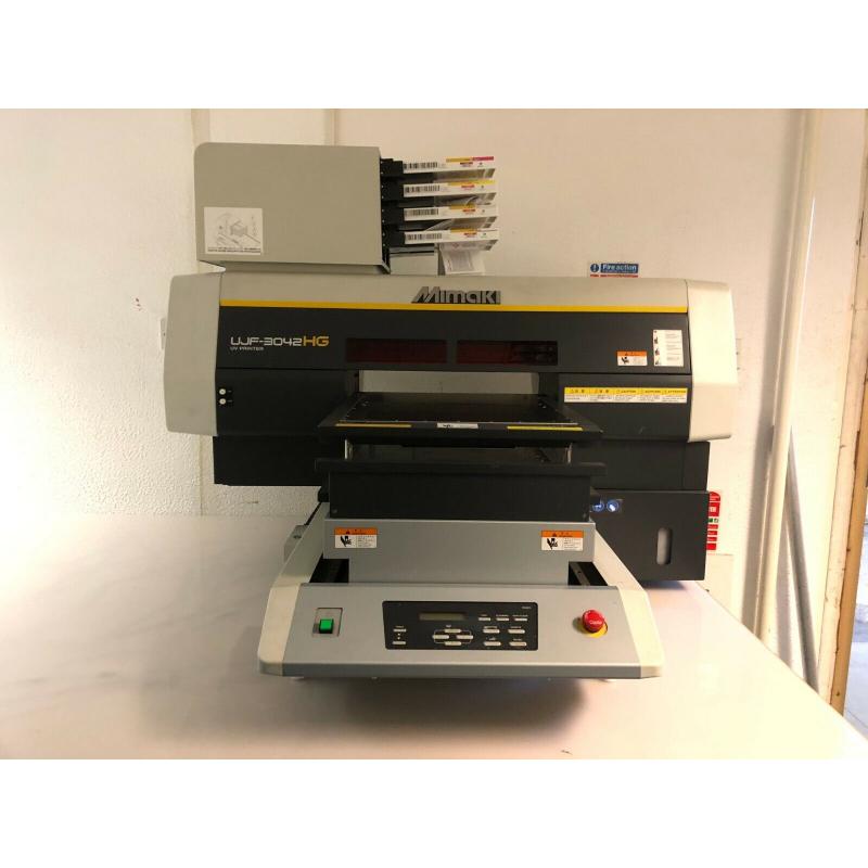 MIMAKI UJF-3042HG UV LED FLATBED TABLETOP PRINTER