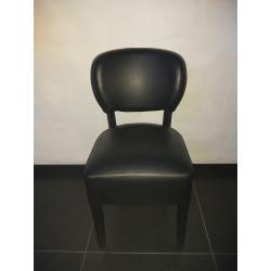 4 leren stoelen