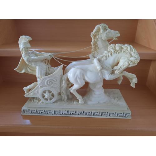 Strijder met twee paarden
