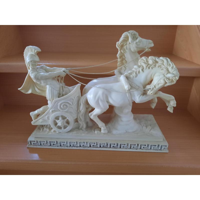 Strijder met twee paarden