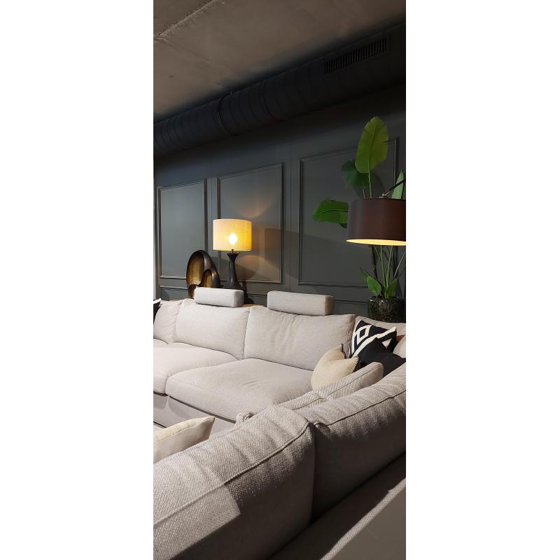 Hoekbank Victoria Square incl. Sierkussens en 2xhoofdsteunen Ca.220x435x315cm €3699,-